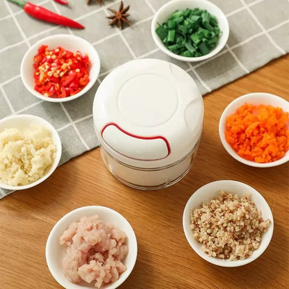 Mini Speedy Garlic & Vegetable Chopper – Manual Hand-Pull Food Processor